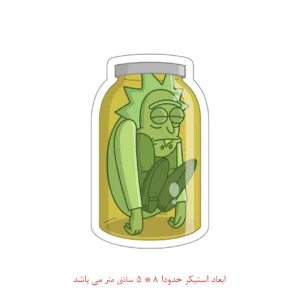 استیکر لپ تاپ طرح ریک کد 2271