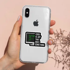 استیکر لپ تاپ کارنیکا طرح برنامه نویس مدل programmer-2222094 مجموعه 2 عددی