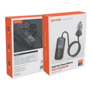 شارژر فندکی 120 وات 4 پورت پرودو مدل PD-120TMCC