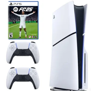 کنسول بازی سونی مدل PlayStation 5 Slim ظرفیت یک ترابایت ریجن 2016A اروپا به همراه دسته اضافی و بازی EA Sports FC 25