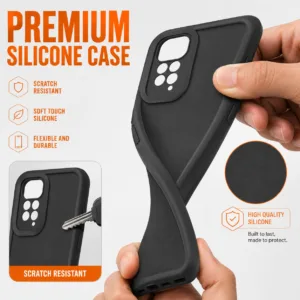 کاور گاردتک اساک مدل Silicone Puffer مناسب برای گوشی موبایل شیائومی Redmi Note 11S/ Redmi Note 11