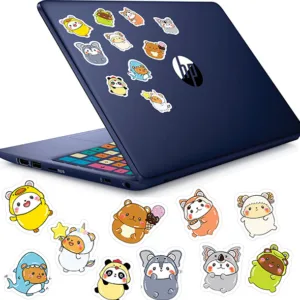 برچسب حروف فارسی کیبورد راتیانا مدل animals-pack-01به همراه استیکرهای تزئینی بسته 11 عددی