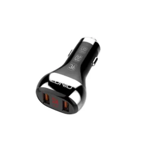 شارژر فندکی الدینیو مدل C2 به همراه کابل تبدیل USB-C