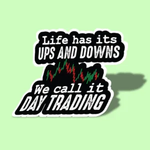 استیکر لپ تاپ طرح Day trading کد ST281