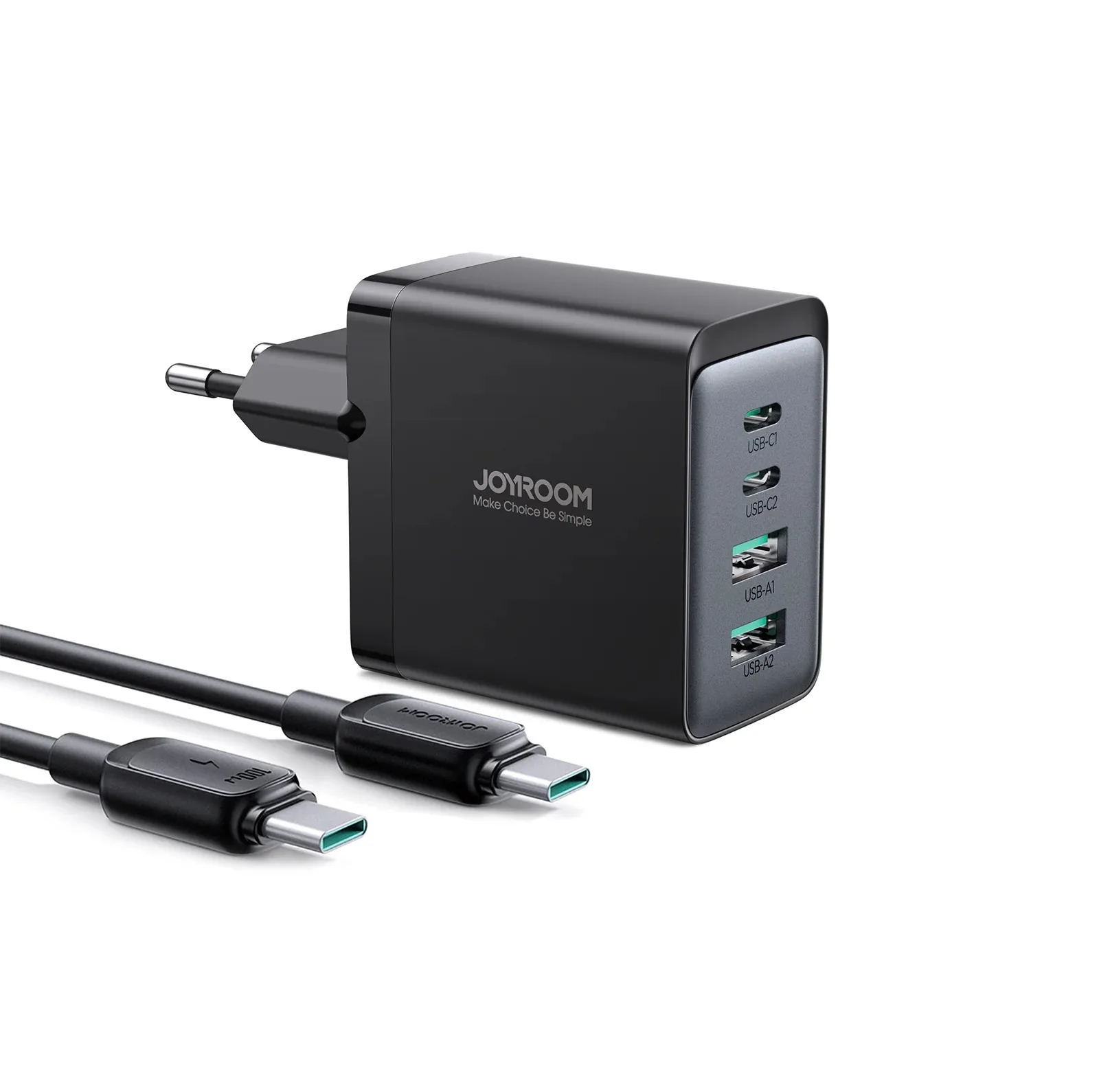 شارژر دیواری 67 وات جوی روم مدل TCG02 EU به همراه کابل USB-C