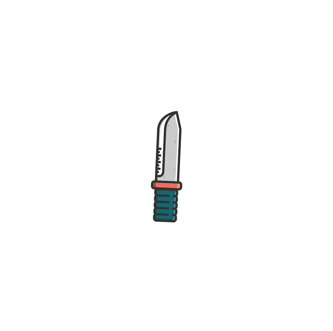 استیکر لپ تاپ لولو طرح چاقو KNIFE کد 769