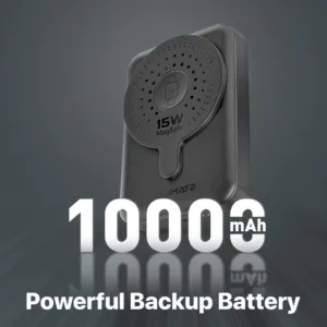 پاوربانک پرومیت مدل POWERMAG-DUO.BLACK به ظرفیت 10000 میلی آمپر ساعت