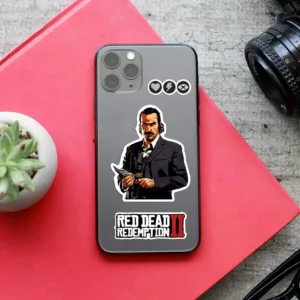 استیکر لپ تاپ مدل رد دد ریدمپشن red dead redemption مجموعه 10 عددی