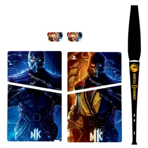 برچسب کنسول بازی پلی استیشن5 اسلیم دیجیتال توییجین وموییجین مدل mortal kombat 01 مجموعه6 عددی