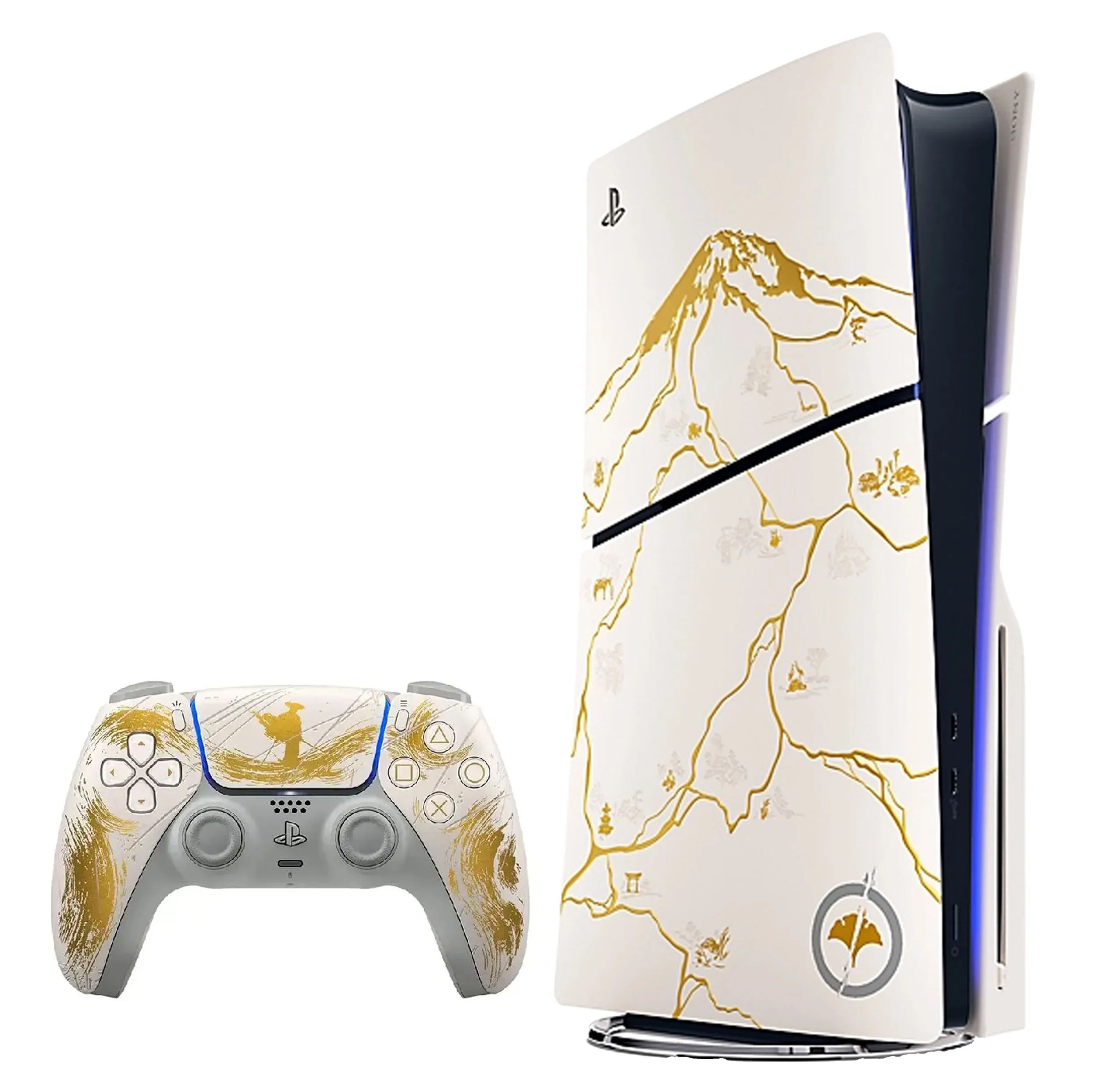 کنسول بازی سونی مدل PlayStation 5 Slim Ghost of Yotei Gold Limited Edition