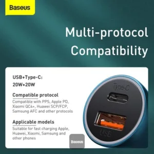 شارژر فندکی باسئوس مدل CCJD-03
