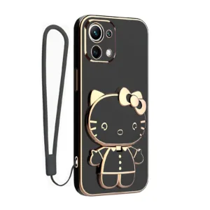 کاور اسپارتان مدل Kitty مناسب برای گوشی موبایل شیائومی Mi 11 Lite / Mi 11 Lite NE / Mi 11 Lite 5G به همراه بند نگهدارنده