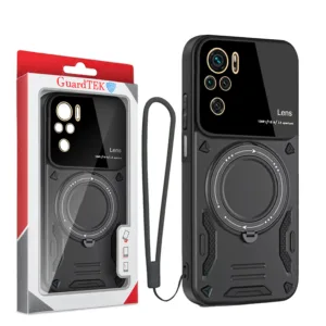 کاور گاردتک مدل Hybrid Armor مناسب برای گوشی موبایل شیائومی Poco M5S/Redmi Note 10/Redmi Note 10S همراه با بند آویز