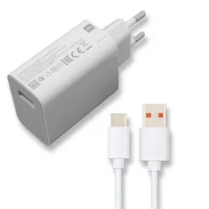 شارژر شیائومی مدل Poco x3 pro super fast turbo به همراه کابل تبدیل usb-c