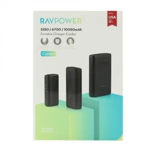 پاوربانک راوپاور مدل RP-PB181 ظرفیت 20100 میلی آمپرساعت مجموعه 3 عددی