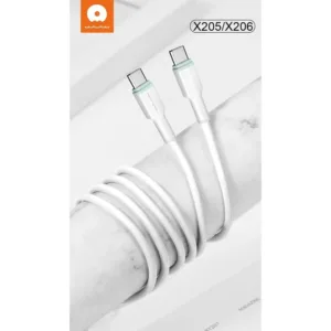 شارژر دیواری 45 وات دبلیو یو دبلیو مدل C202 به همراه کابل تبدیل USB-C
