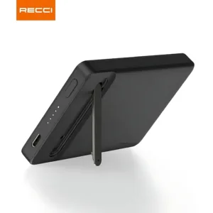 پاوربانک بیسیم 20 وات رسی مدل RPB-W37 ظرفیت 5000 میلیآمپرساعت به همراه کابل USB-C