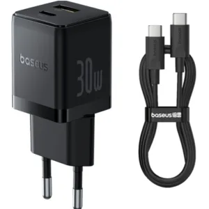 شارژر دیواری 30 وات بیسوس مدل Palm 30W  به همراه کابل USB-C