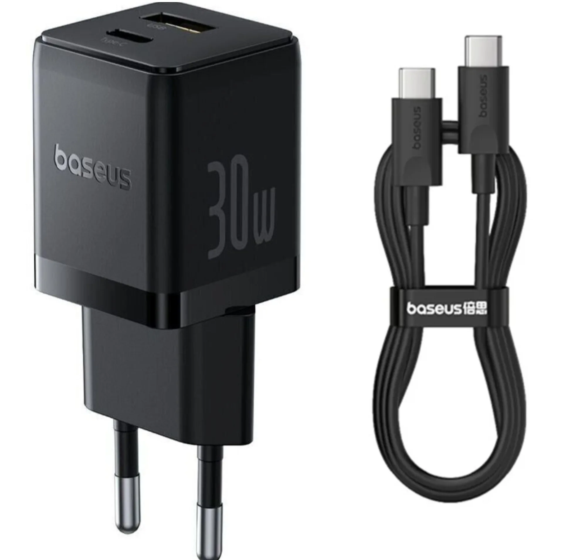 شارژر دیواری 30 وات بیسوس مدل Palm 30W  به همراه کابل USB-C