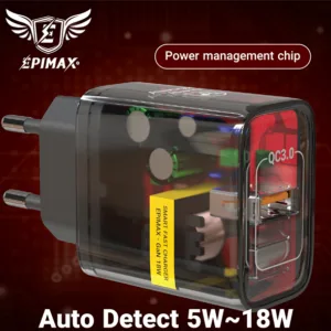 شارژر دیواری 20 وات اپی مکس مدل TAIWAN GaN EU-148