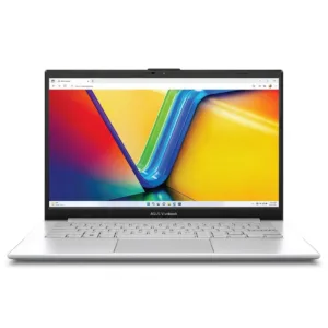 لپ‌تاپ 14 اینچی ایسوس مدل Vivobook 14 E1404GA-NK181 با پردازنده Intel N100، رم 8 گیگابایت DDR4، حافظه داخلی 256 گیگابایت UFS 2.1، نمایشگر Full HD مات با وضوح 1920×1080 پیکسل، وبکم HD با شاتر حریم خصوصی