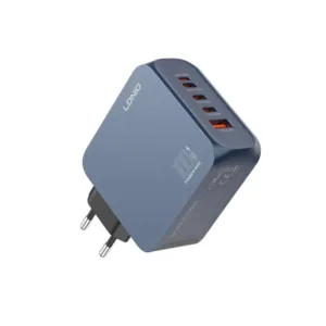 شارژر دیواری 100 وات 5 پورت الدینیو مدل Q8 به همراه کابل USB-C