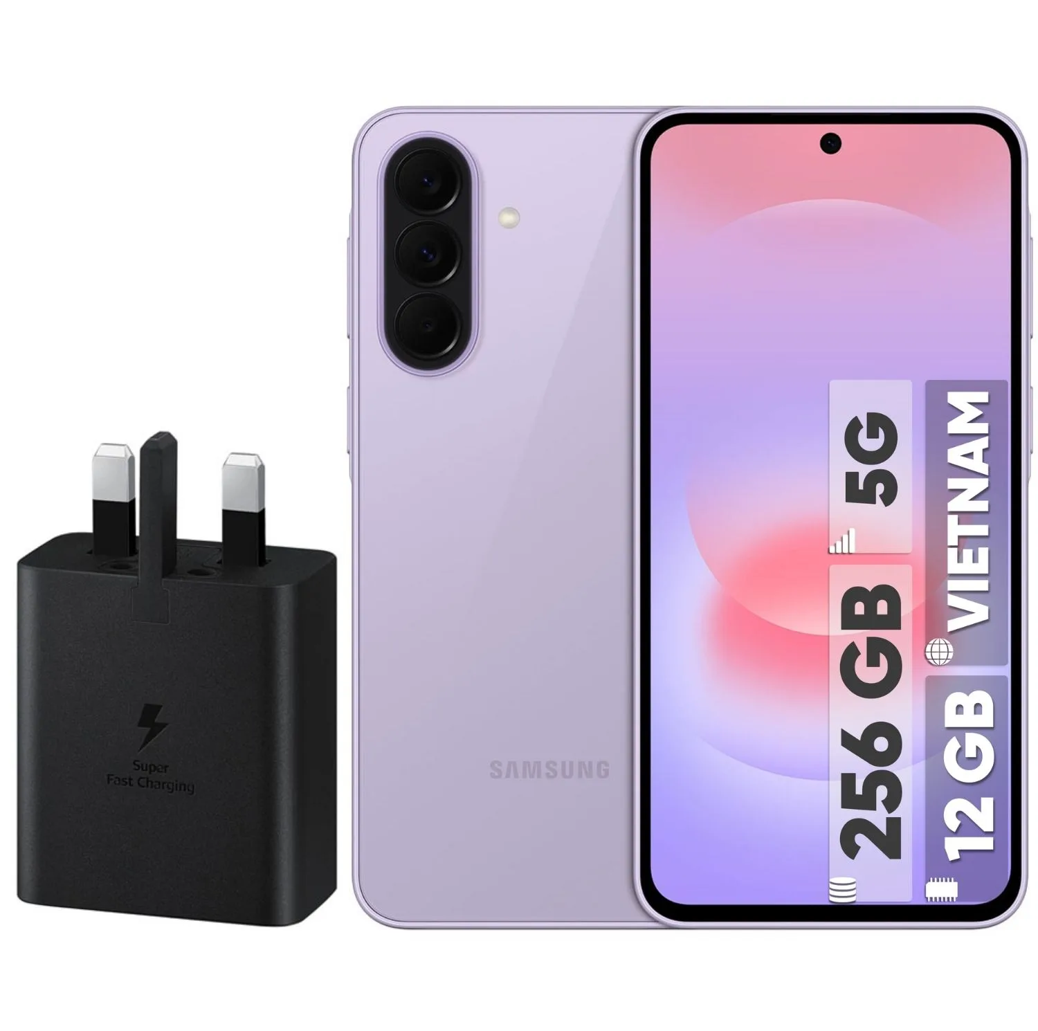 گوشی موبایل سامسونگ مدل Galaxy A37 دو سیم‌کارت ظرفیت 256 گیگابایت و رم 12 گیگابایت - ویتنام - به همراه شارژر 45 وات سامسونگ