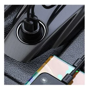 شارژر فندکی 15 وات بیسوس مدل CCMT000201 به همراه گیرنده بلوتوث
