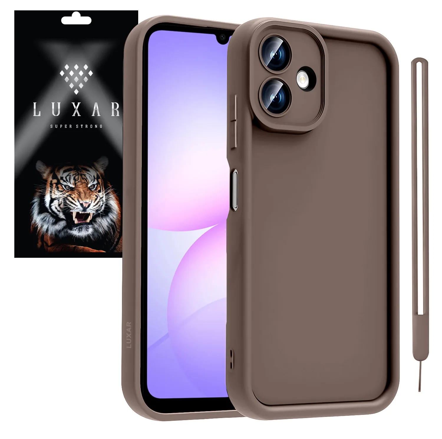 کاور لوکسار مدل a07 -Puffer band مناسب برای گوشی موبایل سامسونگ Galaxy A07 به همراه بند آویز