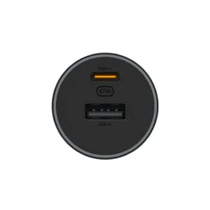 شارژر فندکی 67 وات دو پورت شیائومی مدل CC07ZM به همراه کابل شارژ USB-C به طول 1 متر