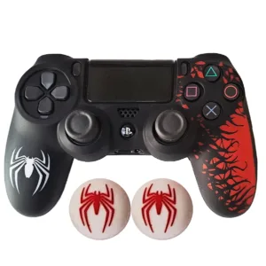 محافظ دسته پلی استیشن ۴ طرح اسپایدر مدل Spider PS4374 به همراه روکش آنالوگ