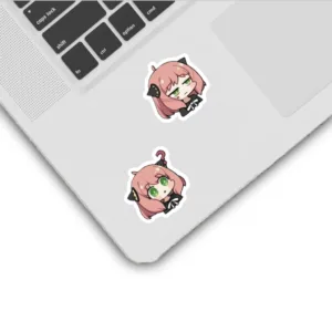 استیکر لپ تاپ و موبایل گوفی طرح انیمه جاسوس و خانواده مدل Spy Girl 1 مجموعه 9 عددی