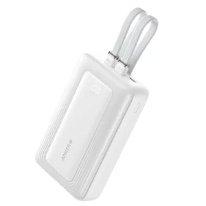 پاوربانک انکر مدل A1681 ظرفیت 20000 میلی آمپر ساعت به همراه کابل لایتنیگ و کابل USB Type-C