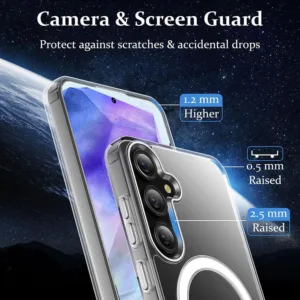 کاور مسیر مدل Clear Magnetic Magsafe مناسب برای گوشی موبایل سامسونگ Galaxy A35