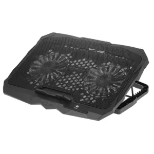 پایه خنککننده لپتاپ پی نت مدل p705 دارای دو عدد فن مناسب برای لپ تاپهای 16 تا 17 اینچی، 14.1 تا 15.6 اینچی، 13.1 تا 14 اینچی