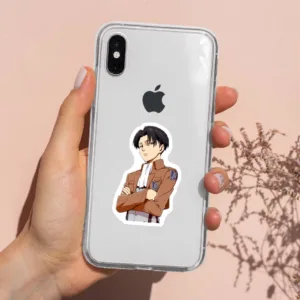استیکر لپ تاپ کارنیکا طرح "انیمه حمله به تایتان لیوای آکرمن مدل Anime Attack on Titan Levi Ackermann-2222032 مجموعه 2 عددی"
