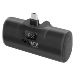 پاوربانک پرومیت مدل POWERUP-C.BLK ظرفیت 5000 میلی‌آمپرساعت