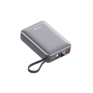 پاوربانک 22.5 وات انرجایزر مدل UE20085PQ ظرفیت 20000 میلیآمپرساعت به همراه کابل متصل لایتنینگ