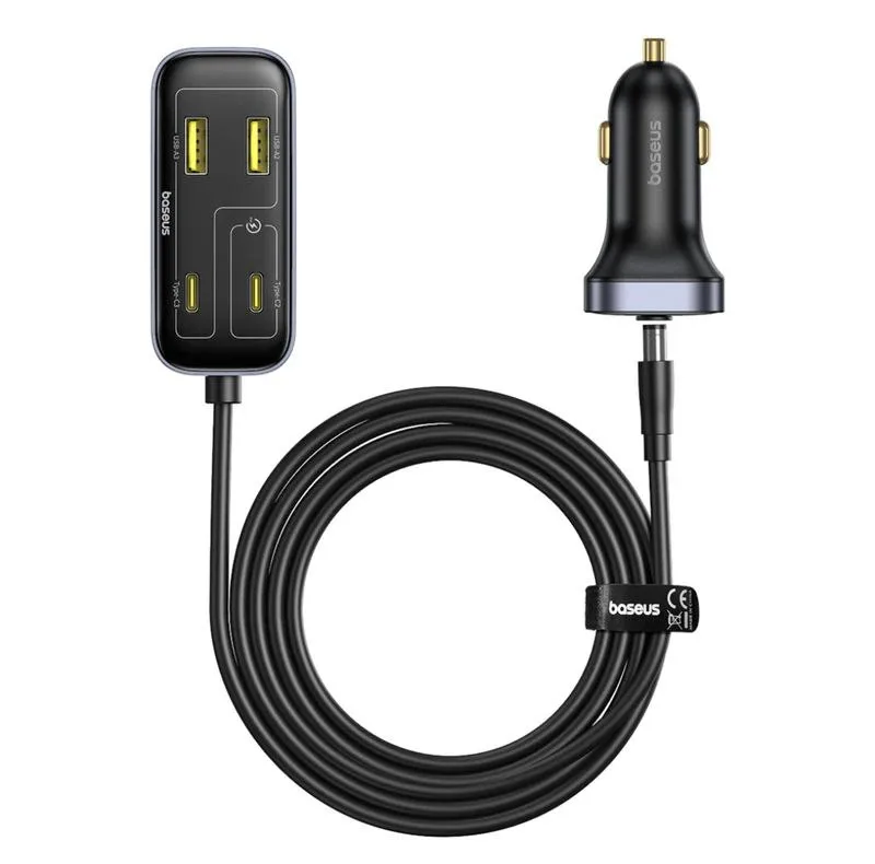 شارژر فندکی 110 وات 6 پورت بیسوس مدل BackseatPal L1