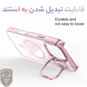 کاور سامورایی مدل Crystal Stand مناسب برای گوشی موبایل اپل iPhone 17 Pro Max