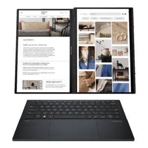 لپ تاپ 14 اینچی ایسوس مدل Zenbook DUO UX8406CA-Core Ultra 9 285H-32GB LPDDR5X-1TB SSD-Dual WUXGA OLED Touch 60Hz-W - کاستوم شده