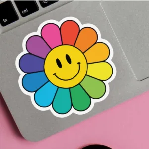 استیکر لپتاپ مدل گل کد 223