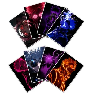 استیکر و برچسب گوفی مدل گوجو سوکونا انیمه جوجوتسو کایسن Gojo Jujutsu Kaisen Anime کد K04 مجموعه 8 عددی