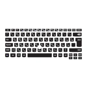 برچسب حروف فارسی کیبورد توییجین و موییجین مدل black 01 مناسب برای لپ تاپ لنوو ThinkPad x230i