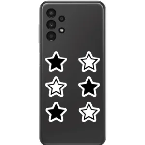استیکر لپ تاپ و موبایل بووم طرح ستاره کد 009 مدل BW مجموعه 9 عددی
