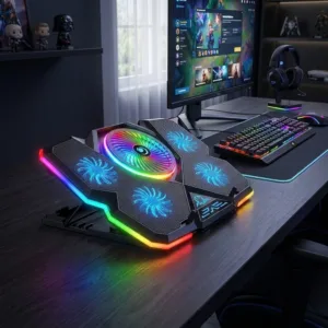 پایه خنک کننده لپ تاپ گیمینگ کول کلد مدل RGB 5FAN