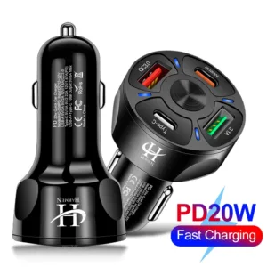 شارژر فندکی 20 وات هارمن مدل CX-2U+2PD QC3FAST
