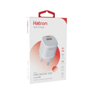 شارژر دیواری 33 وات هترون مدل HWC262GM-33W GaN