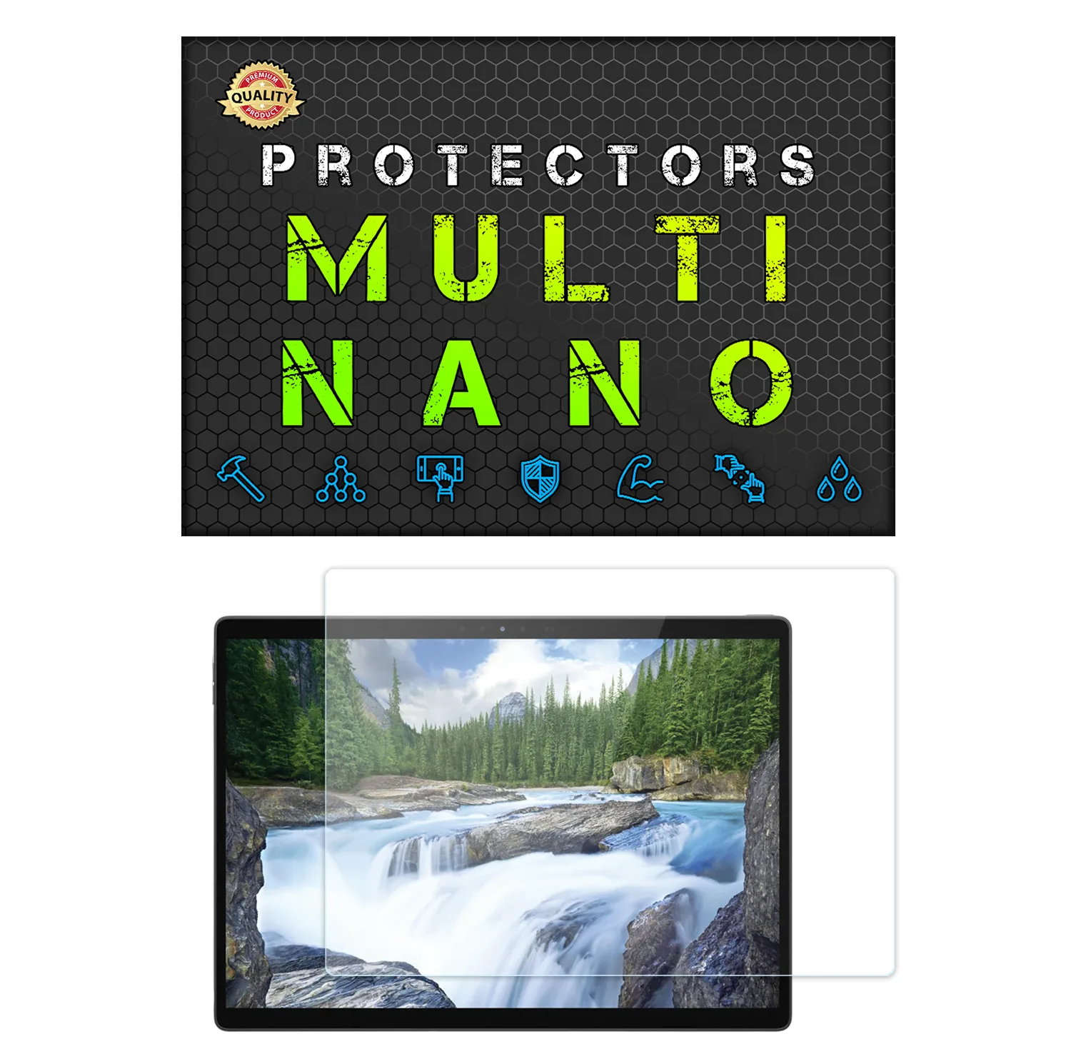 محافظ صفحه نمایش شفاف مولتی نانو مدل X-S1N مناسب برای لپ تاپ دل Latitude 7320 Detachable 13.3 inch 2021