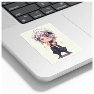 استیکر لپ تاپ و موبایل گوفی مدل انیمه شیطان کش طرح Demon Slayer Anime کد SLAYER02 مجموعه 8 عددی